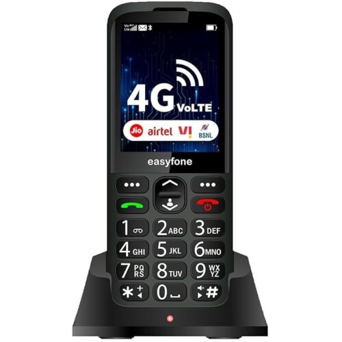 easyfone Elite 4G Senior Citizen Phone | Volte, 2.8", Safe Features