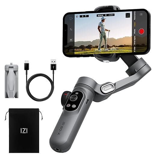 IZI GO-X 3-Axis Smartphone Gimbal Stabilizer | OLED & AI Track